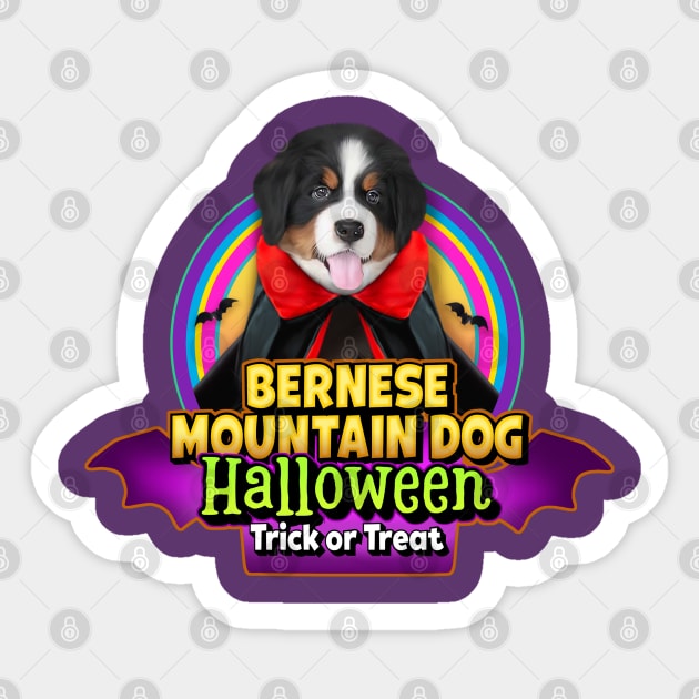 Bernese mountain dog halloween costume Sticker by Puppy & cute